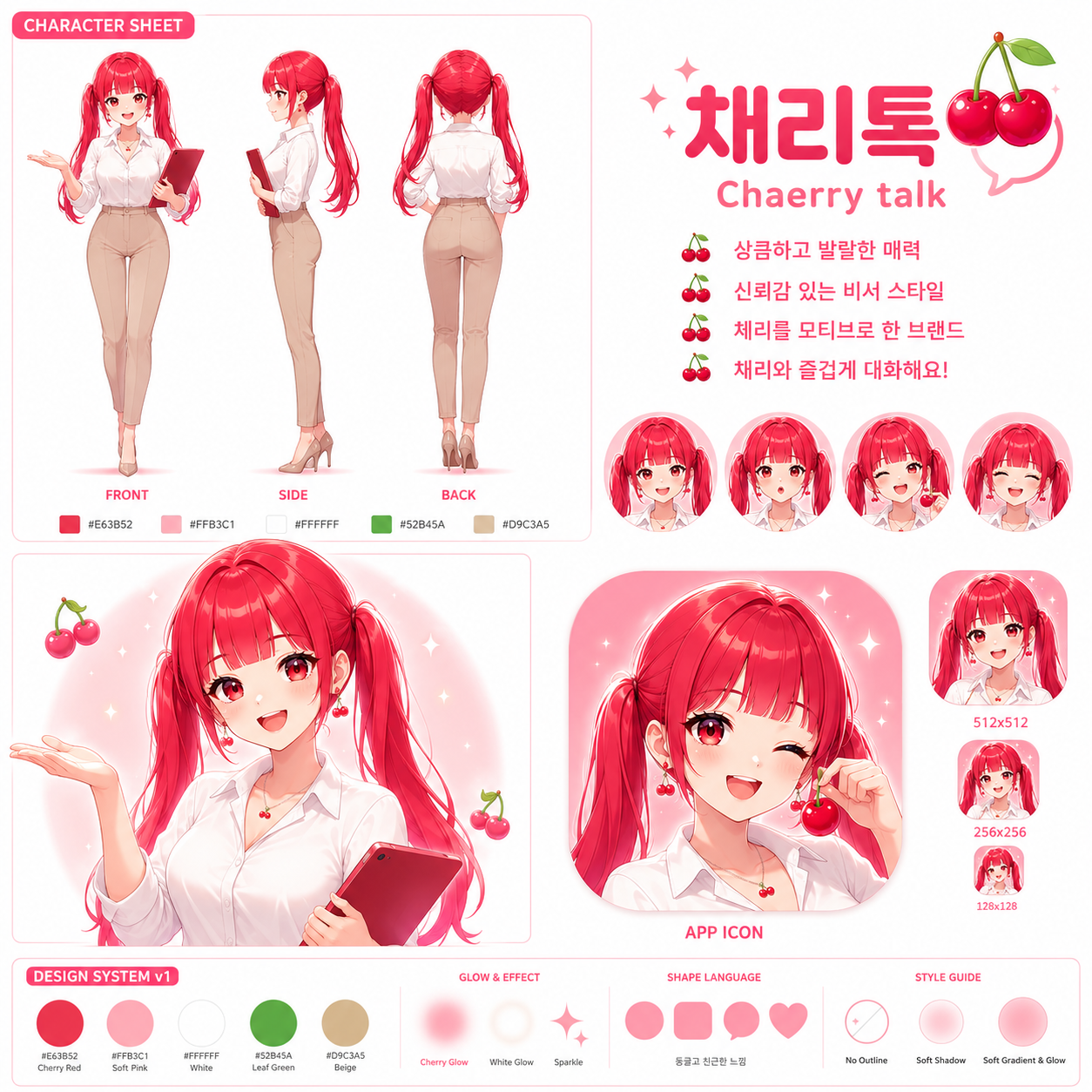 CHAERRY TALK 캐릭터 시트
